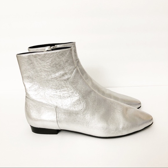 zara silver boots